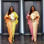 Buy Luxury African Jacquard Dress for Women – Elegant Plus Size Designer Outfit for only $67.57 at Flexi Africa!
