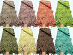 African Guipure Cord Lace Fabric – 5 Yards, Nigerian Embroidery – alternate view 8