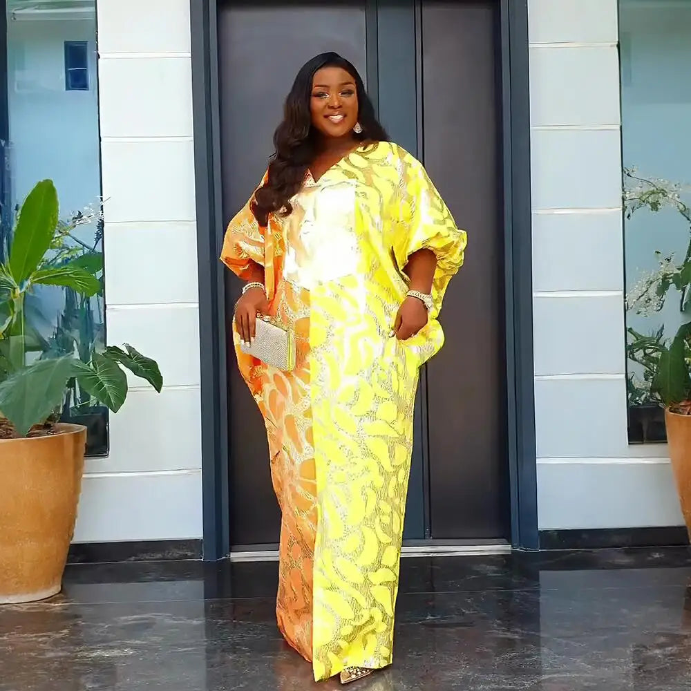 Buy Luxury African Jacquard Dress for Women – Elegant Plus Size Designer Outfit for only $67.57 at Flexi Africa!