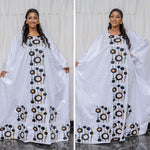 White Embroidered Long Outfits – Men's or Women's Options, image 5 of 7 – Flexi Africa