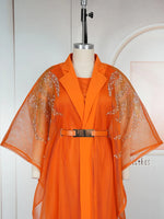 Women's Dashiki Kaftan Boubou 2-Piece Set – Diamond Embroidery Gown & Coat – alternate view 4