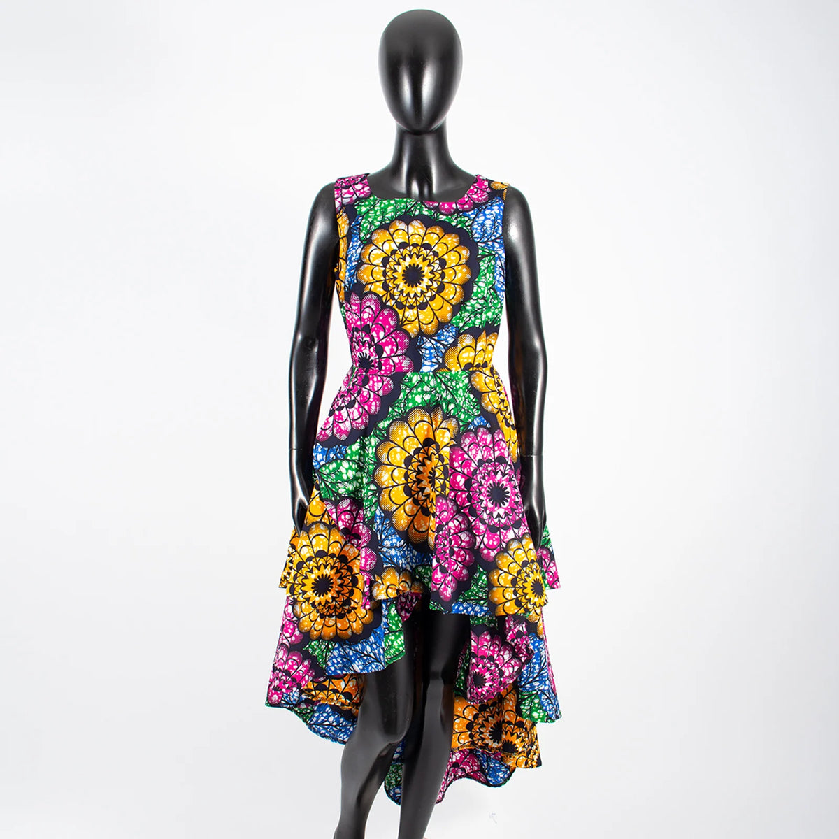 Buy African Women’s Sleeveless Pleated Party Dress – Elegant Midi Dress for only $54.63 at Flexi Africa!