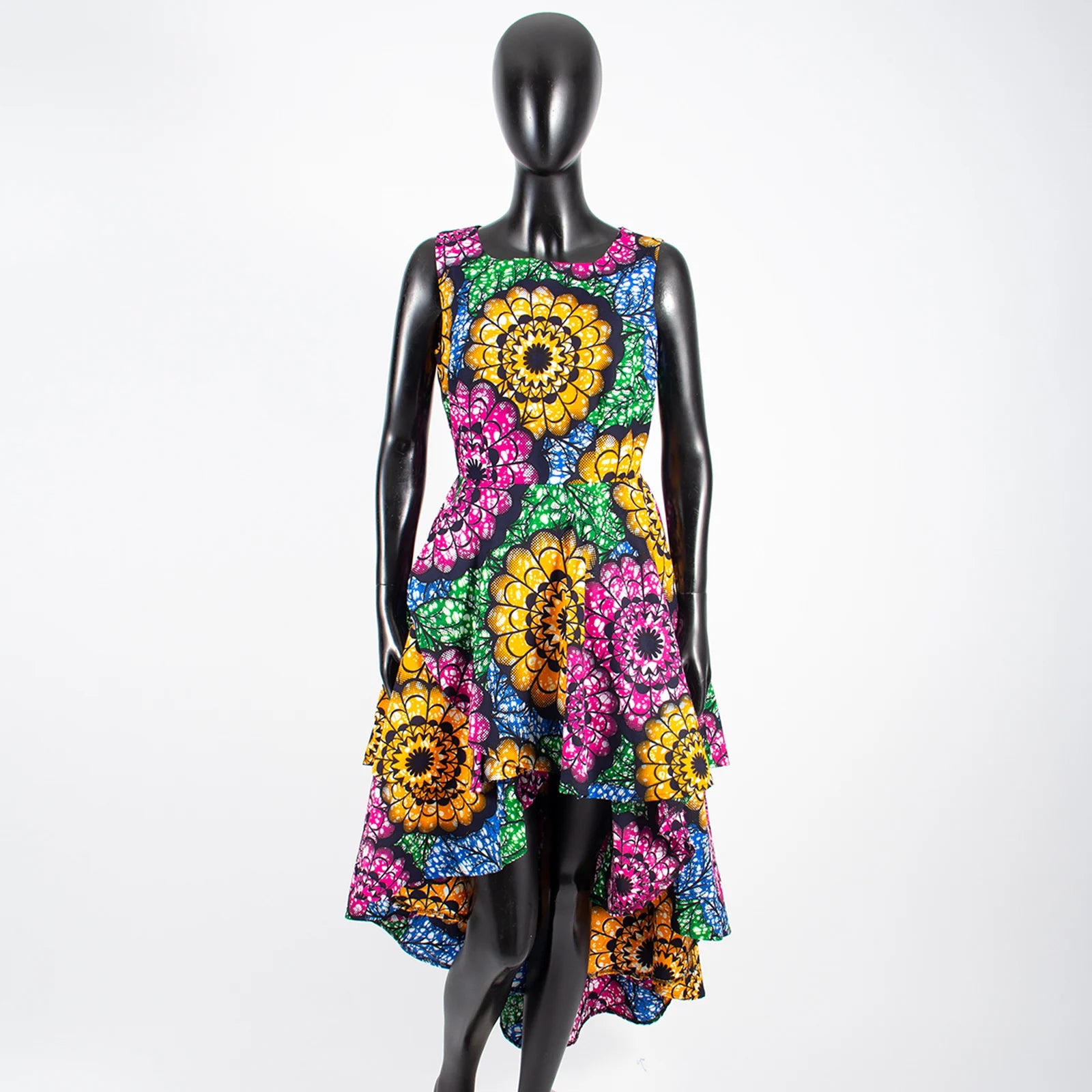 Buy African Women’s Sleeveless Pleated Party Dress – Elegant Midi Dress for only $54.63 at Flexi Africa!