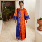 African Clothes Plus Size For Women Elegant Dresses Gown Embroidery Party - Free Delivery Worldwide only at Flexi Africa