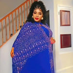 Women's Rhinestone Kanga Dress 2-Piece Set – Elegant African Party Gown – alternate view 36
