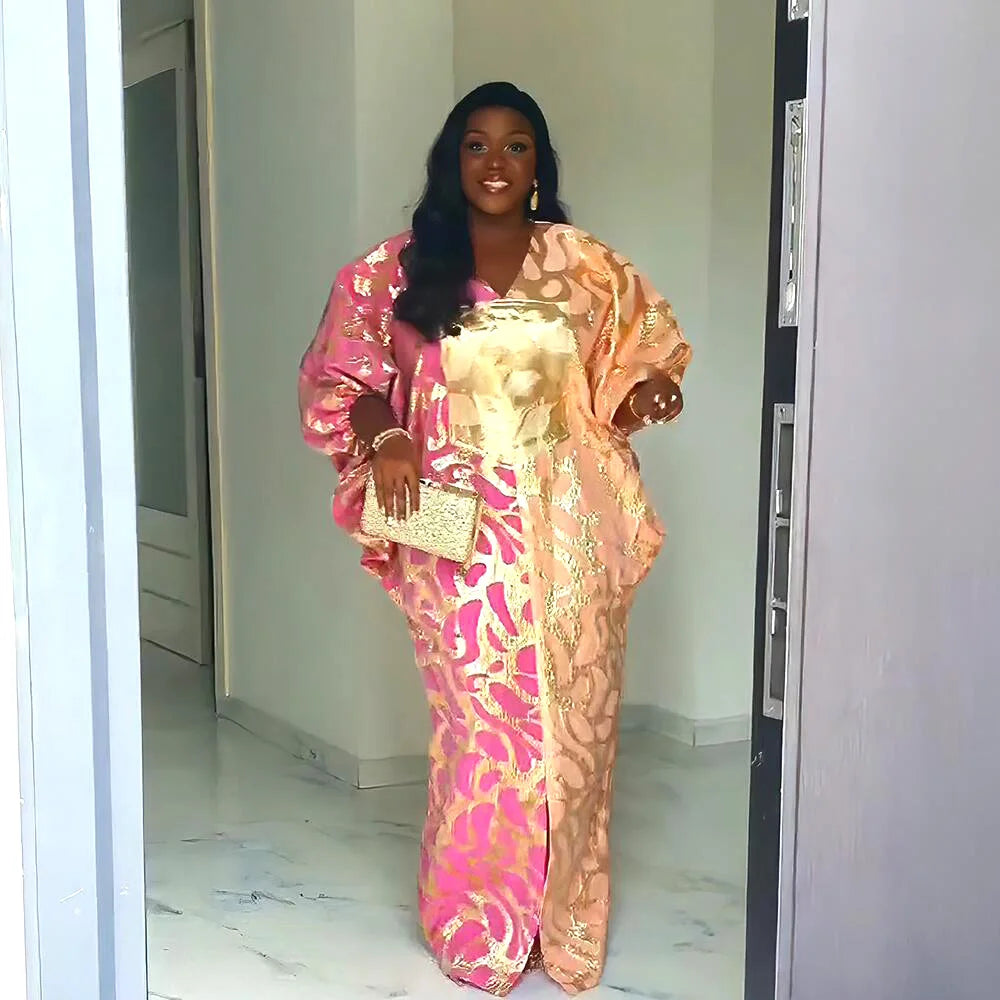 Buy Luxury African Jacquard Dress for Women – Elegant Plus Size Designer Outfit for only $67.57 at Flexi Africa!