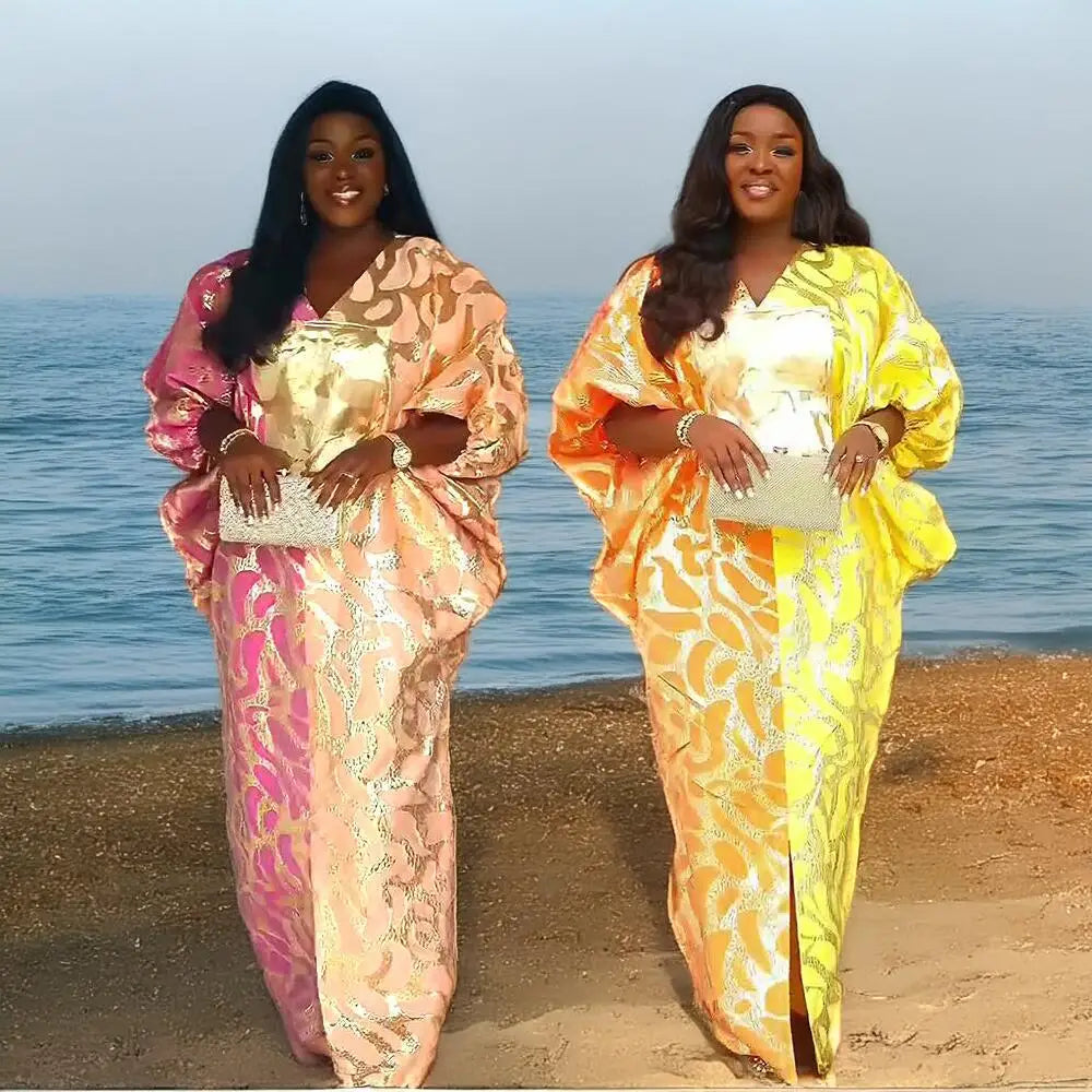 Buy Luxury African Jacquard Dress for Women – Elegant Plus Size Designer Outfit for only $67.57 at Flexi Africa!