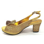 Women's Sequin Pointed-Toe Slingback Heels & Bag Set – 6.5cm Block Heel – alternate view 33
