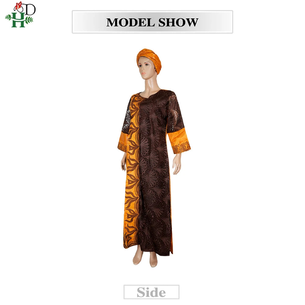 African Clothes Plus Size For Women Elegant Dresses Gown Embroidery Party - Free Delivery Worldwide only at Flexi Africa