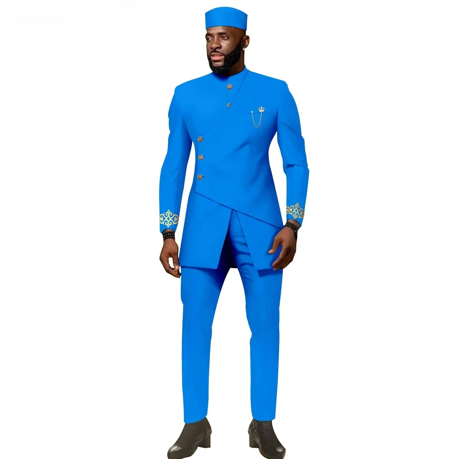 Buy African Ethnic New Men's Casual Suit - Refined and Fitted Style for only $157.30 at Flexi Africa!