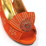 Women's Sequin Pointed-Toe Slingback Heels & Bag Set – 6.5cm Block Heel – alternate view 35