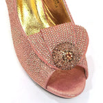 Women's Sequin Pointed-Toe Slingback Heels & Bag Set – 6.5cm Block Heel – alternate view 6