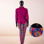 Women's African-Print Blazer & High-Waist Skirt Set, image 4 of 21 – Flexi Africa