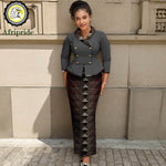 Women's African-Print Blazer & High-Waist Skirt Set, image 11 of 21 – Flexi Africa