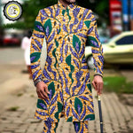 Men's Ankara Dashiki Printed Suit – Jacket & Pants 2-Piece Set – alternate view 18