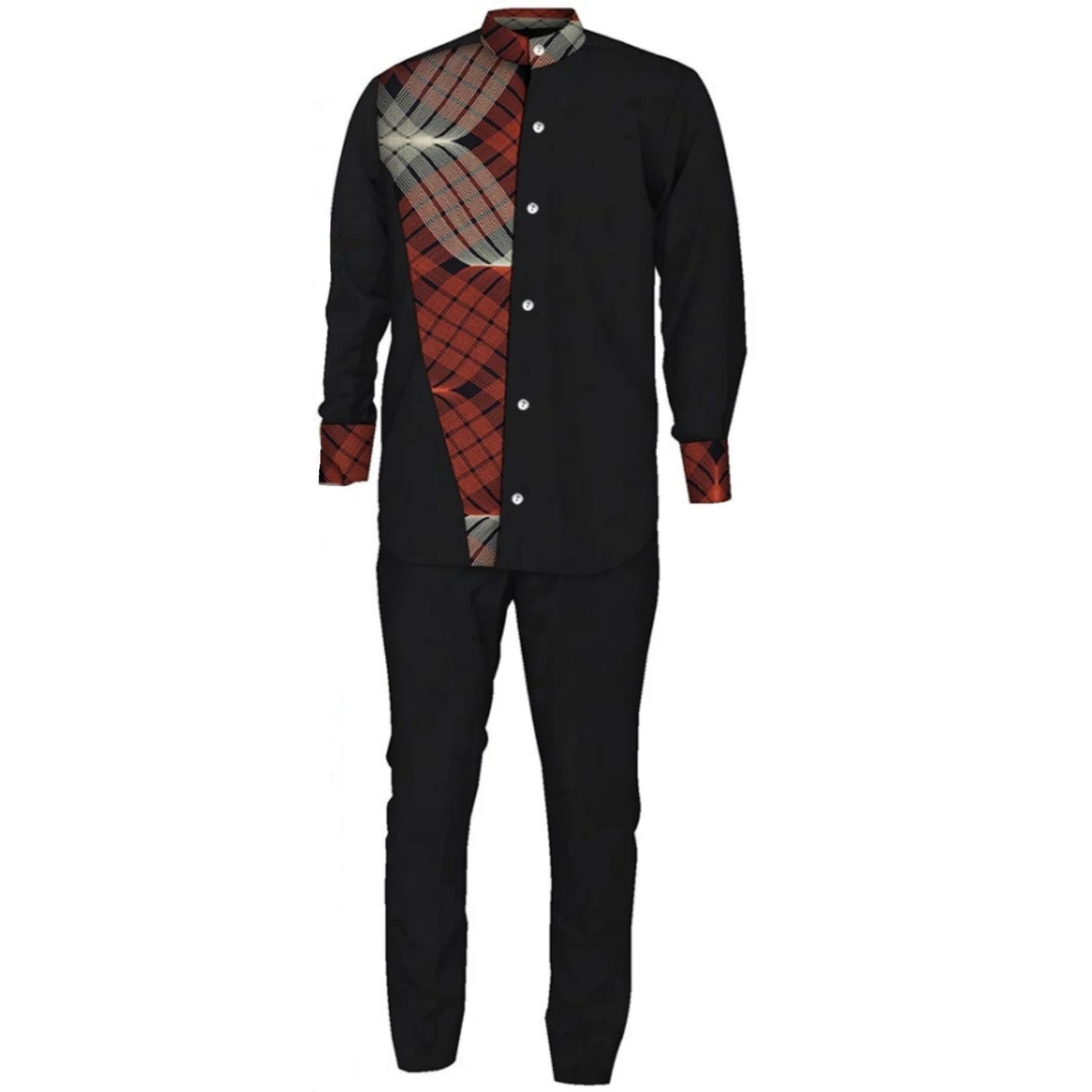 Women’s Printed Dress with Matching Men’s Suit for Weddings, Parties & Special Occasions for only $65.66 at Flexi Africa!