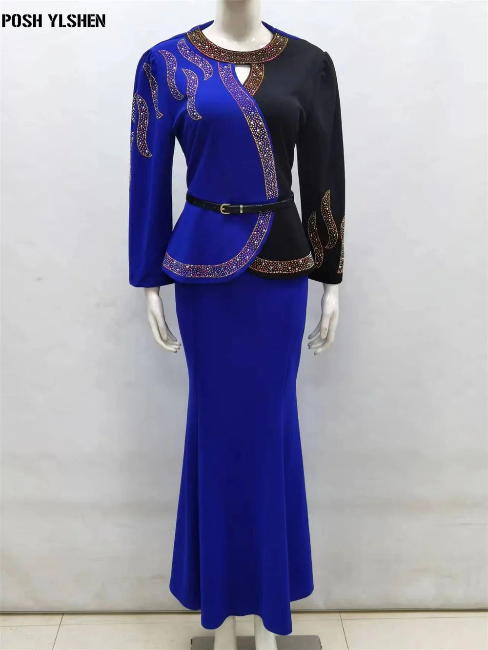 Women's African Print 2PC Set – Dashiki Top & Skirt for Parties & Weddings