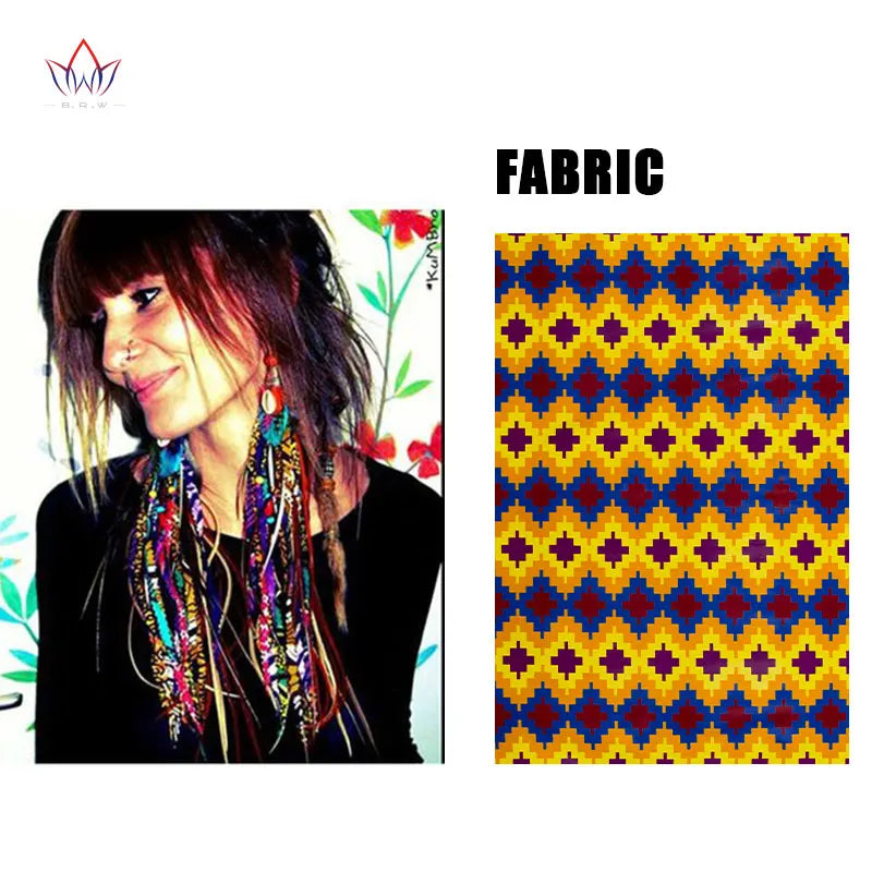 Women's African-Print Tassel Drop Earrings, image 28 of 35 – Flexi Africa
