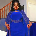 Women's Rhinestone Kanga Dress 2-Piece Set – Elegant African Party Gown – alternate view 35