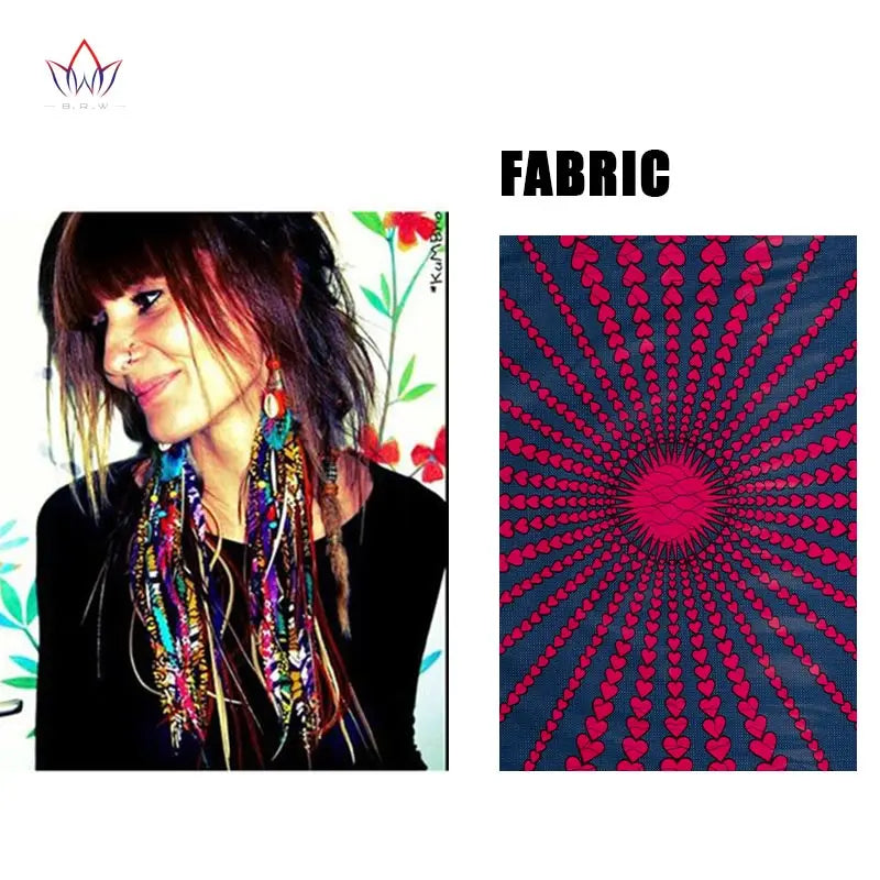 Women's African-Print Tassel Drop Earrings, image 15 of 35 – Flexi Africa