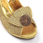Women's Sequin Pointed-Toe Slingback Heels & Bag Set – 6.5cm Block Heel – alternate view 29