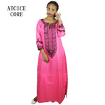 Buy African Dresses For Woman Soft Material Embroidery Design Long Dress Without Scarf for only $14.23 at Flexi Africa!