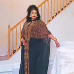 Women's Rhinestone Kanga Dress 2-Piece Set – Elegant African Party Gown – alternate view 44
