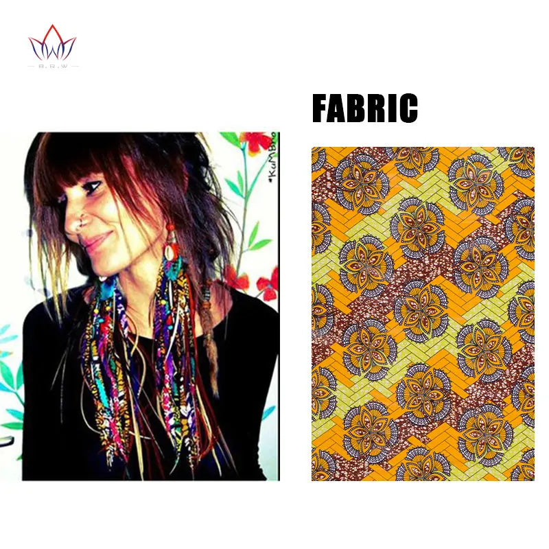 Women's African-Print Tassel Drop Earrings, image 20 of 35 – Flexi Africa