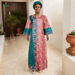 African Clothes Plus Size For Women Elegant Dresses Gown Embroidery Party - Free Delivery Worldwide only at Flexi Africa