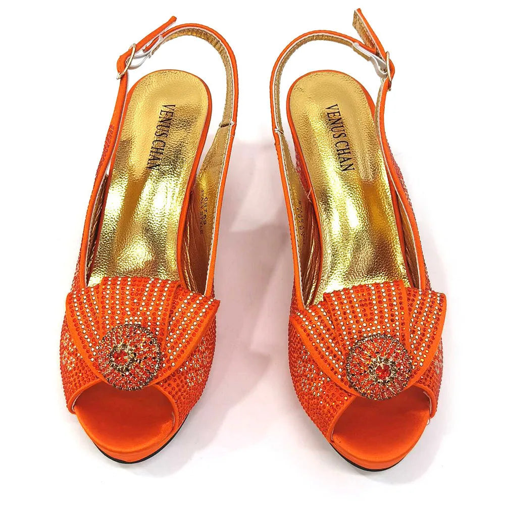 Women's Sequin Pointed-Toe Slingback Heels & Bag Set – 6.5cm Block Heel – alternate view 36