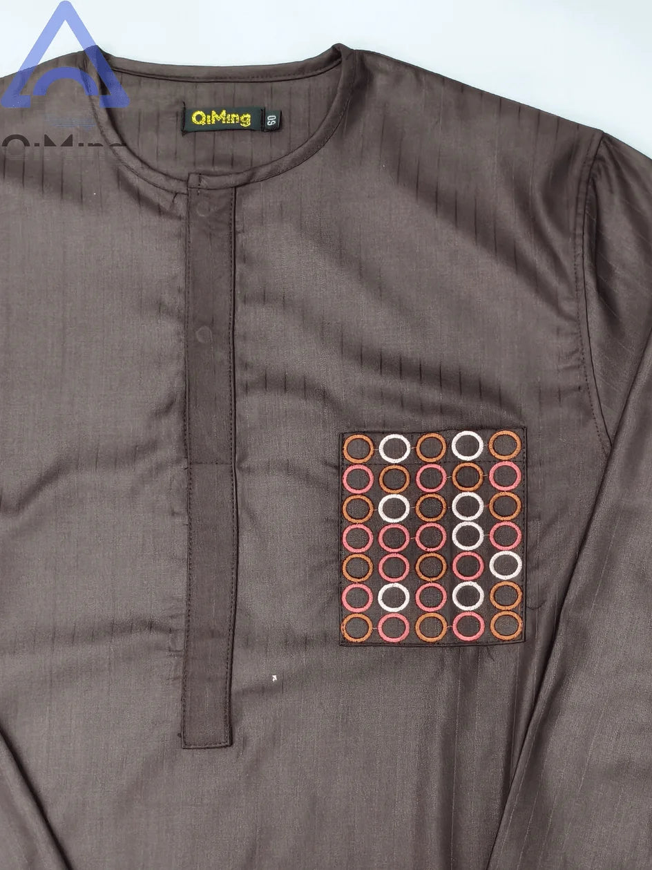 Men's Kandura-Inspired Long Tunic & Trouser Set, image 8 of 14 – Flexi Africa