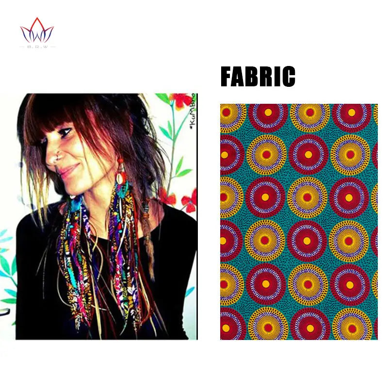 Women's African-Print Tassel Drop Earrings, image 19 of 35 – Flexi Africa