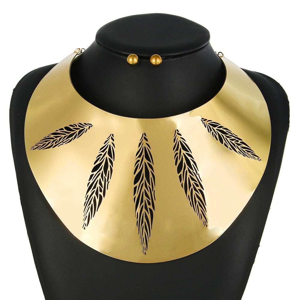 African Big Chokers Necklaces for Women - Flexi Africa - Flexi Africa offers Free Delivery Worldwide - Vibrant African traditional clothing showcasing bold prints and intricate designs