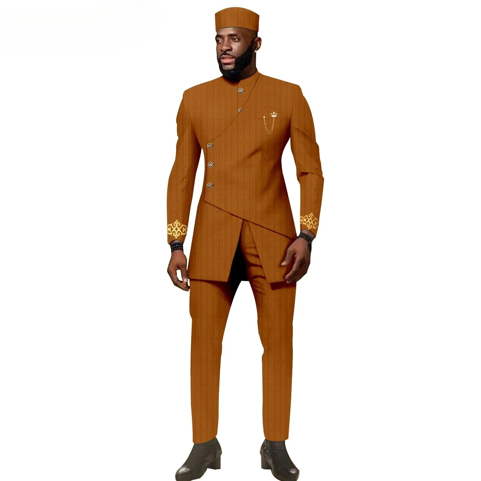 Buy African Ethnic New Men's Casual Suit - Refined and Fitted Style for only $157.30 at Flexi Africa!