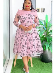 African Dresses for Women | Elegant Ankara Dashiki Plus Size Wedding & Office Attire