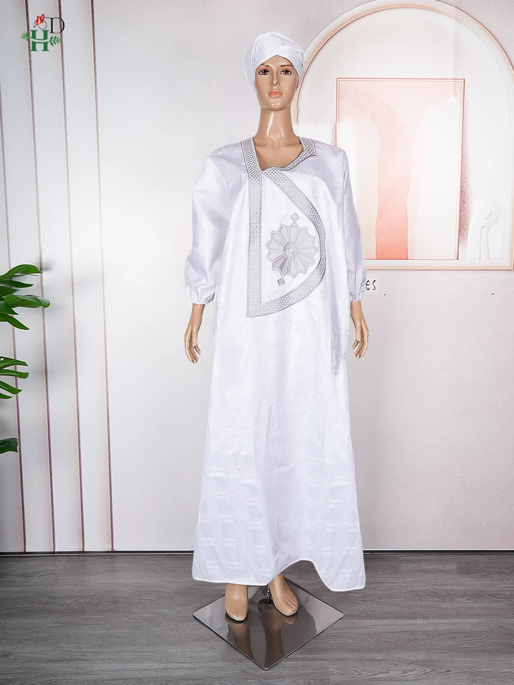 Step into timeless elegance with this African Men’s White 3PC Bazin Riche Outfit, a refined traditional clothing set designed