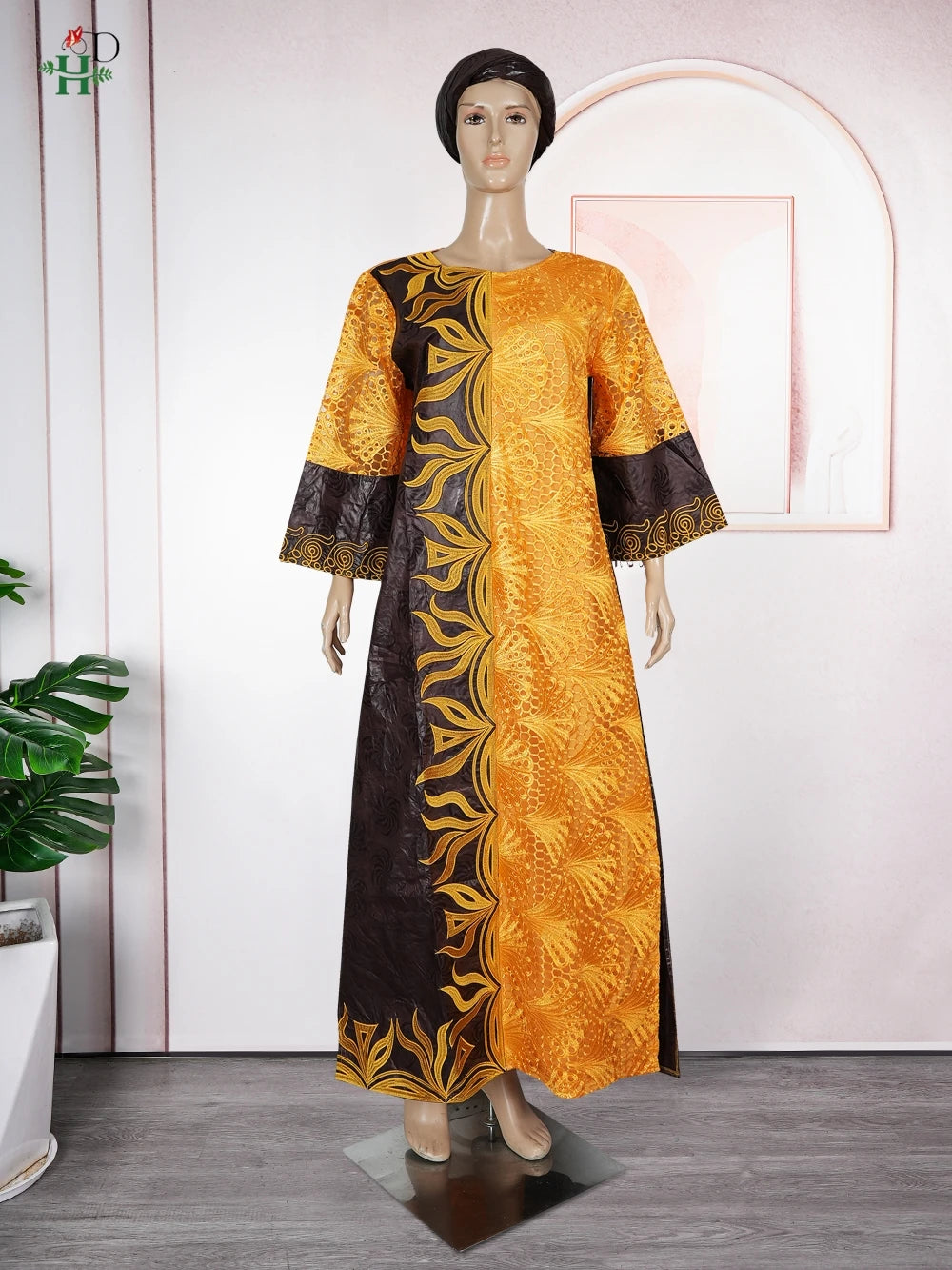 African Clothes Plus Size For Women Elegant Dresses Gown Embroidery Party - Free Delivery Worldwide only at Flexi Africa