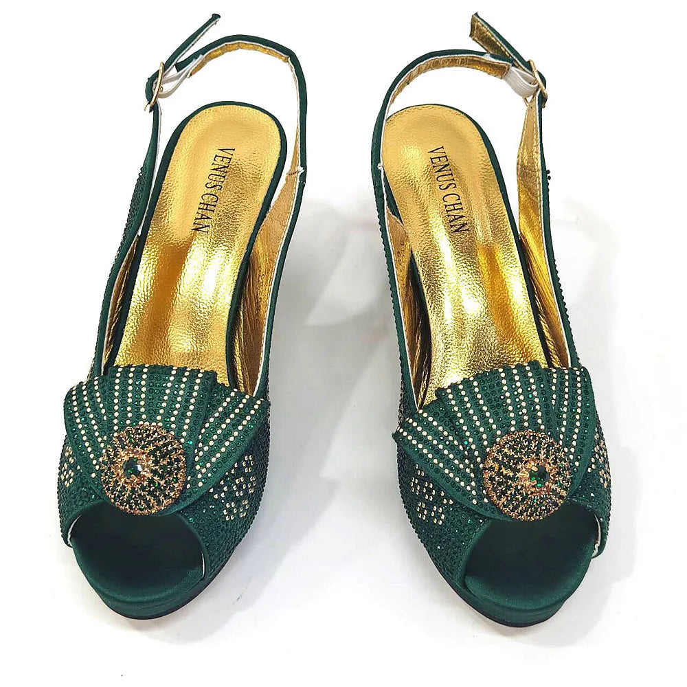 Women's Sequin Pointed-Toe Slingback Heels & Bag Set – 6.5cm Block Heel – alternate view 24