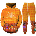 African-Print Casual Tracksuit, main product image – Flexi Africa