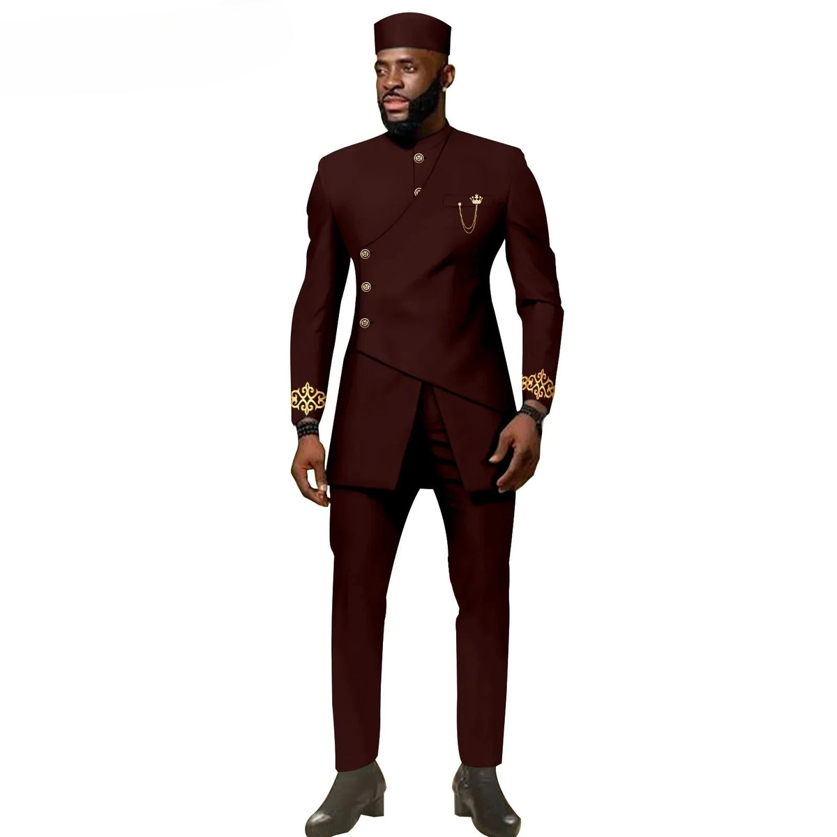 Buy African Ethnic New Men's Casual Suit - Refined and Fitted Style for only $157.30 at Flexi Africa!