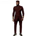 Buy African Ethnic New Men's Casual Suit - Refined and Fitted Style for only $157.30 at Flexi Africa!