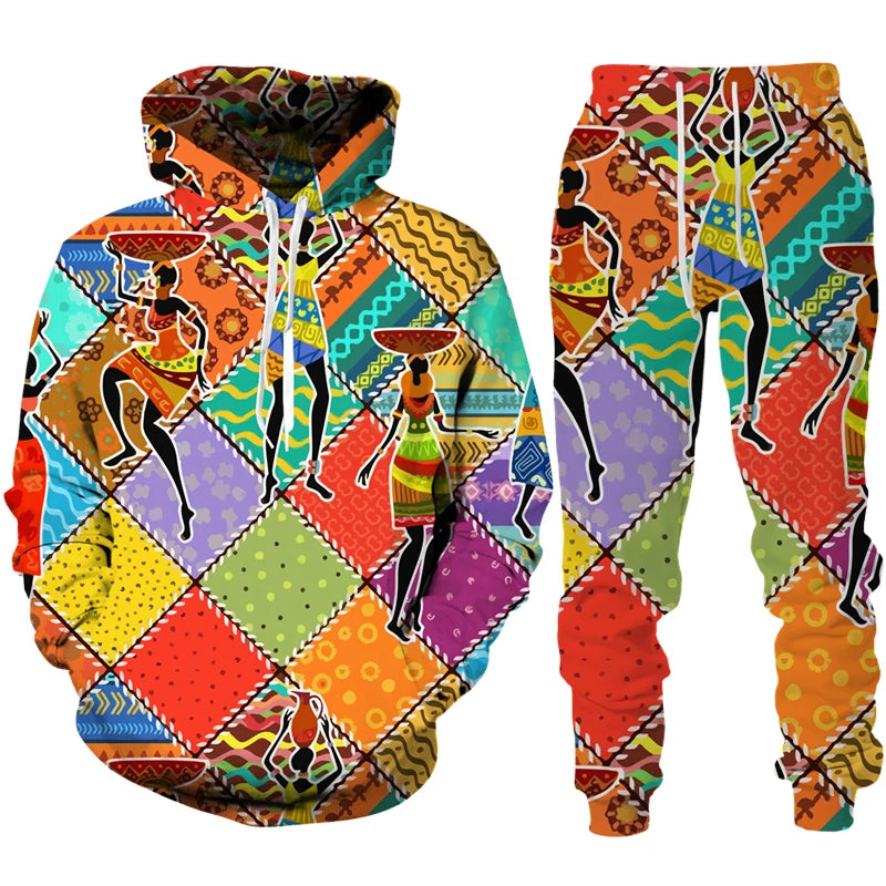 African-Print Casual Tracksuit, image 10 of 24 – Flexi Africa