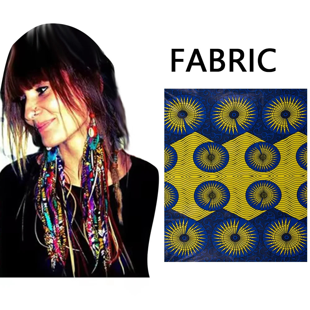 Women's African-Print Tassel Drop Earrings, image 18 of 35 – Flexi Africa