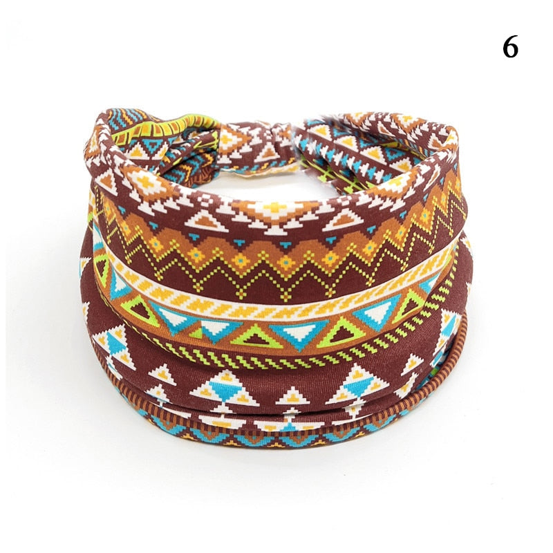 Stylish African Pattern Yoga Cotton Stretch Headband: DIY Twist Style Elastic Hair Band - Flexi Africa - Flexi Africa offers Free Delivery Worldwide - Vibrant African traditional clothing showcasing bold prints and intricate designs