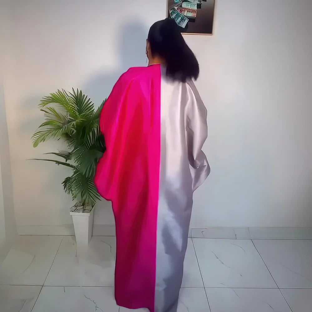 Women's African Colour-Block Boubou Kaftan – alternate view 3