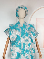 Elegant African Maxi Robe Dress for Women – Traditional Dashiki Abaya & Kaftan Style