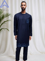 Men's Kandura-Inspired Long Tunic & Trouser Set, image 13 of 14 – Flexi Africa