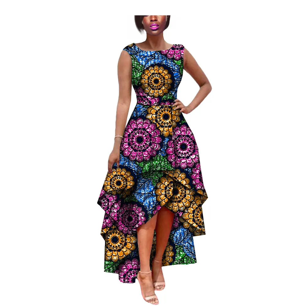 Buy African Women’s Sleeveless Pleated Party Dress – Elegant Midi Dress for only $54.63 at Flexi Africa!