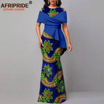 African Dresses for Women Off The Shoulder O-neck High Waist Casual Maxi Dress Ankara Attire Party Evening Outfits