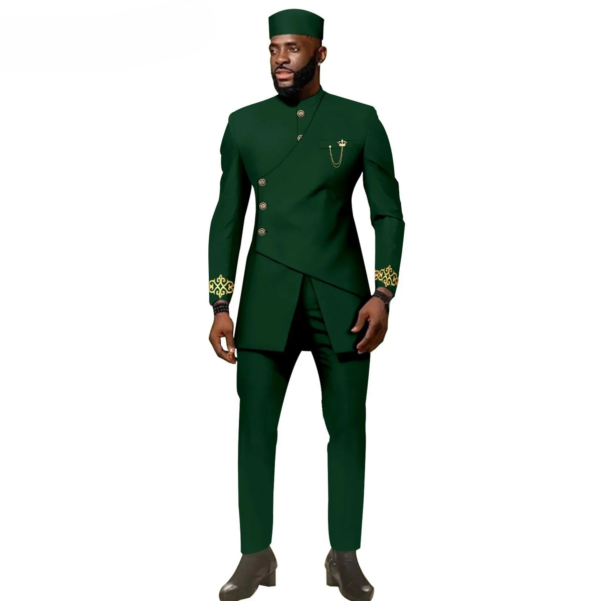 Buy African Ethnic New Men's Casual Suit - Refined and Fitted Style for only $157.30 at Flexi Africa!